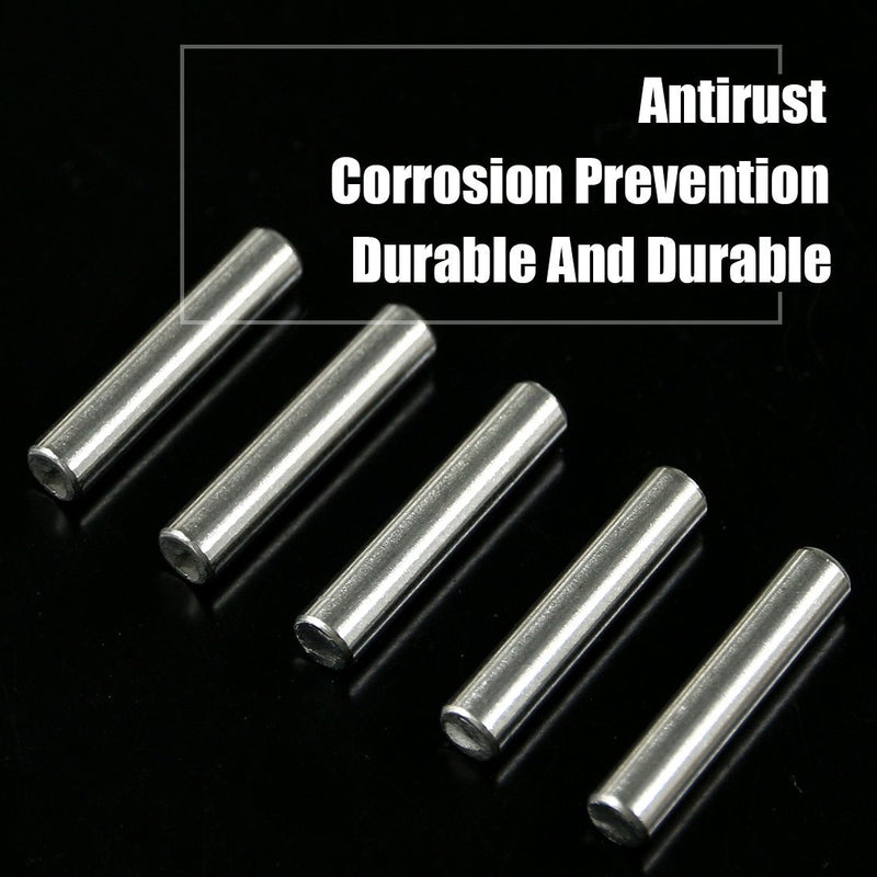 Swpeet 50Pcs 5mm x 25mm Dowel Pin Shelf Support Pegs, Stainless Steel Polished Nickel Shelf Support Pin Fasten Elements Perfect for Fixing a Component's Position Join Components Dowel Pin - 50Pcs