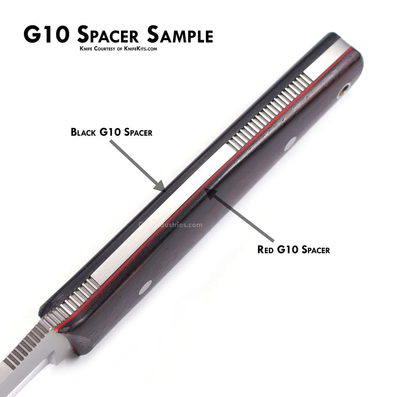 G10 - Knife Handle Spacer Material - (3 x 12 x .060 Inches) - Double Black (3 x 12 x .060)