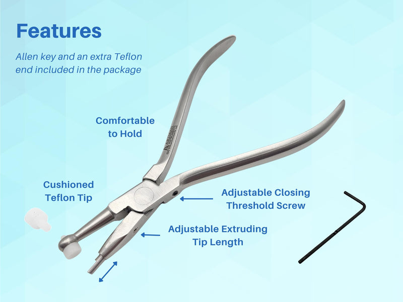 Orthodontic adhesive removing pliers, cement removing pliers brand removing pliers ARTMAN brand by Wise Linkers