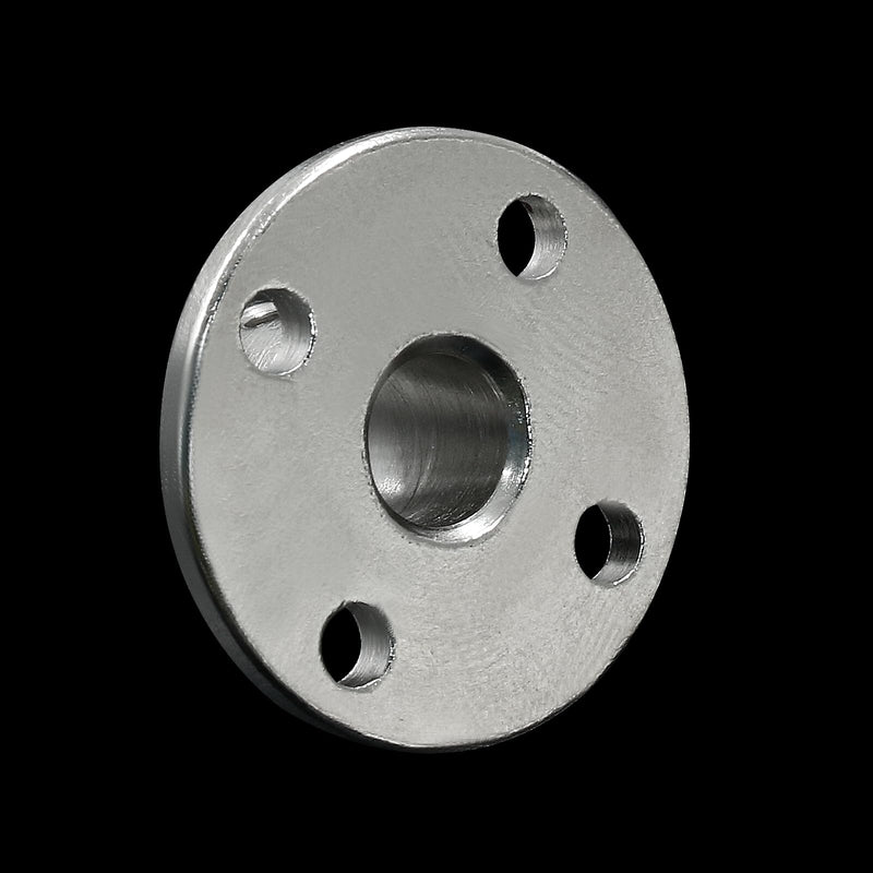 Luomorgo 4 Pcs 6mm/1/4 inch Metal Flange Shaft Coupling Rigid Flange Coupling Motors Guide Shaft Axis Bearing