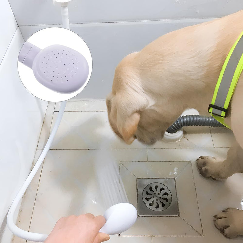 Sink Spray Rubber Hose,Portable Sink hose Attachment for Faucet,Hand Held Shower Head Sprayer for Bathing Baby,Pets,Washing Hair,Rinsing Vegetables Dog Wash Sprayer (A-white) A-white