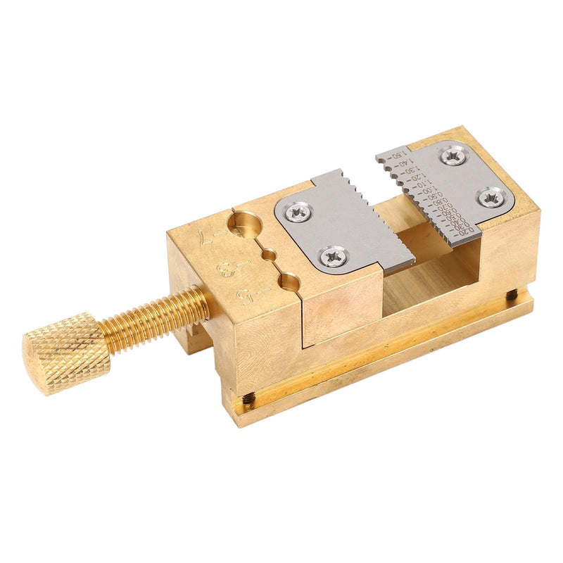 Watch Repair Vise Clamp, Mini Bench Vice Clamp, Mini Flat Clamp Holder Tube Clamp Vise for Jewelers Watchmaker DIY Carving, 0.2-1.5mm Hole Dia