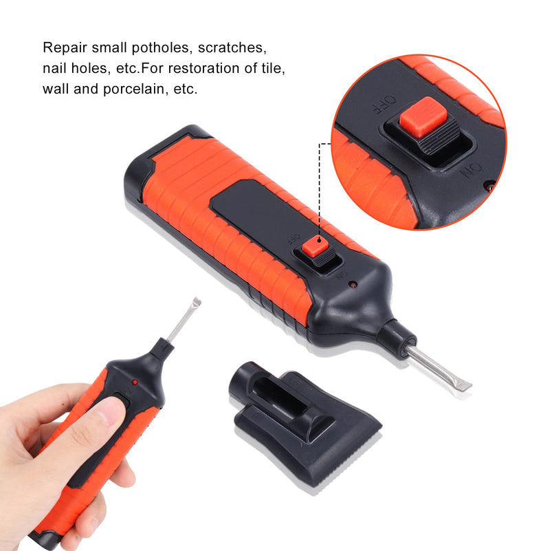 Tile Repair Kit, Porcelain Repair Kit, Ceramic Tile Repair Kit. Includes Electric Heating Pen and 8 Wax Blocks. Ideal for Repairing Cracks, Chips, Shower Gaps, and Granite