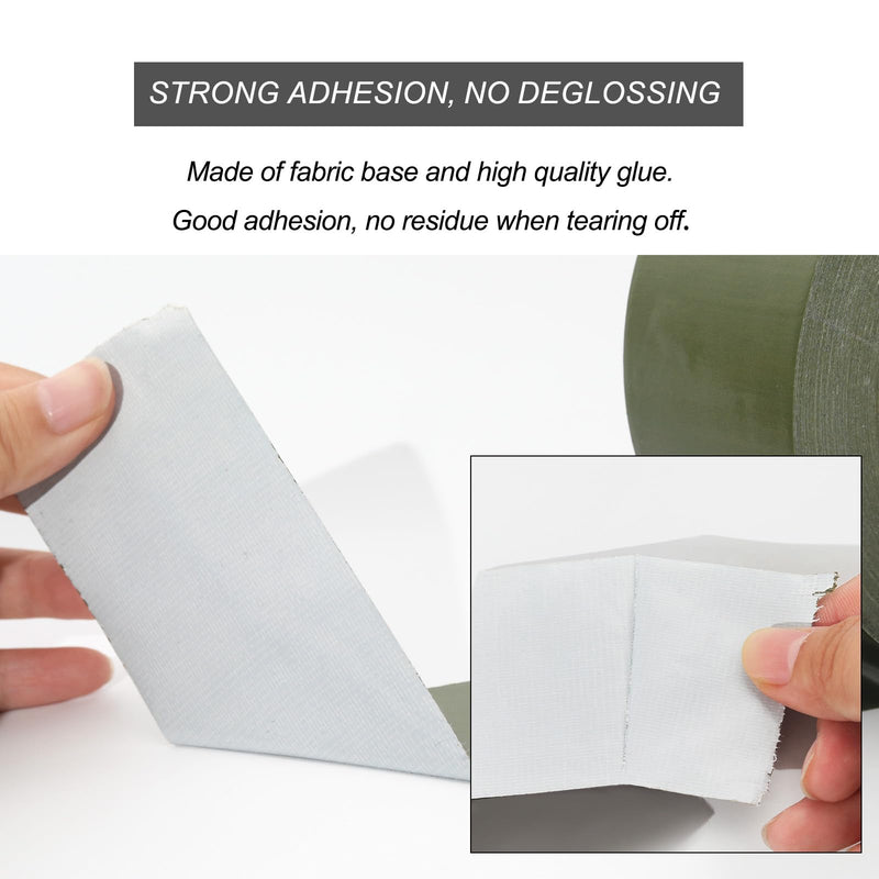 WELSTIK Professional Grade Army Green Tape Duct Tape, Waterproof Duct Cloth Fabric,Duct Tape for Photographers,Repairs, DIY, Crafts, Indoor Outdoor Use,2 Inch X 45 Yards, Olive Green 2"X45yard