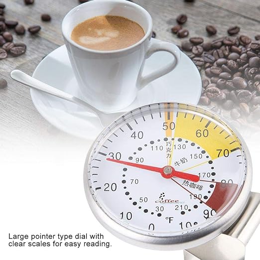 Coffee Thermometer, Stainless Steel Probe Instant Thermometer Kitchen Food Meat Milk Coffee Pointer Thermometer - NewNest Australia