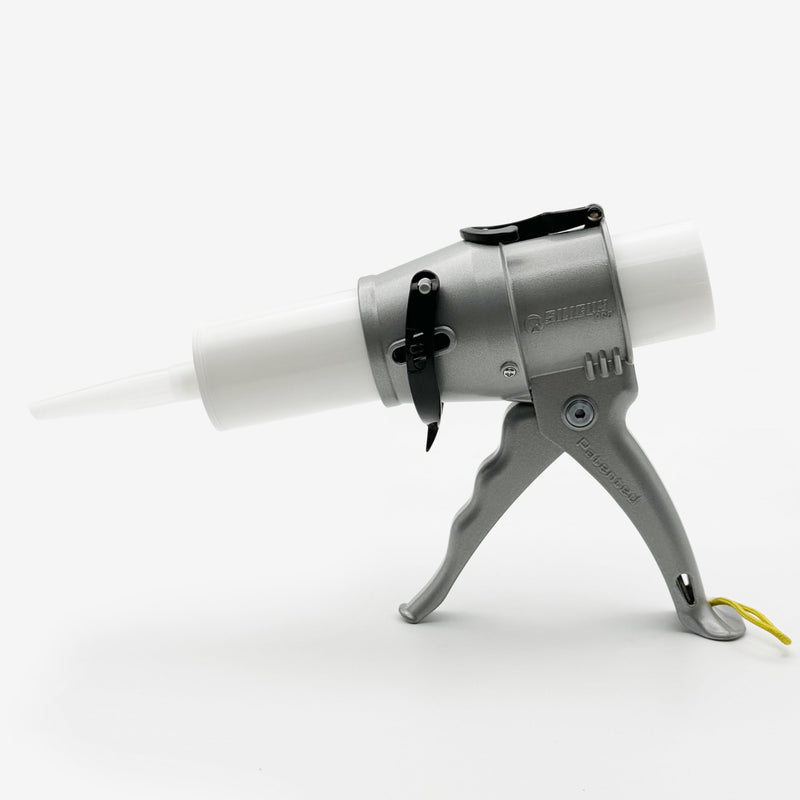 SILIGUN™ PRO Compact 24:1 Caulking Gun - No Drip Caulk Gun - Patent Design - Lightweight Aluminum Frame - Works with all 10 oz Tubes Siligun Pro
