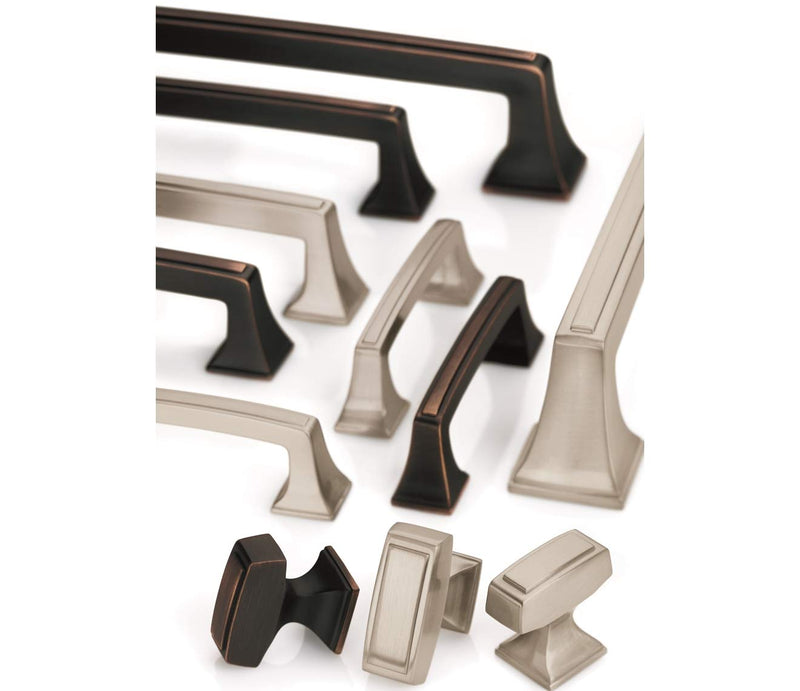 Amerock | Appliance Pull | Satin Nickel | 12 inch (305 mm) Center to Center | Mulholland | 1 Pack | Drawer Pull | Drawer Handle | Cabinet Hardware 12 Inch (305 mm) Center-to-Center