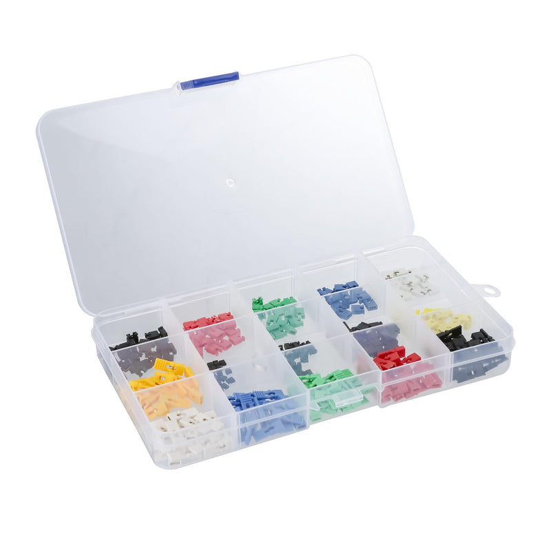 300pcs 2.54mm/2.0mm/1.27mm Mixed Jumper Caps Kit for Arduino Raspberry Pi PCB PC Standard Circuit Board Jumper Cap Shunts Short Circuit Connection Pin Blocks