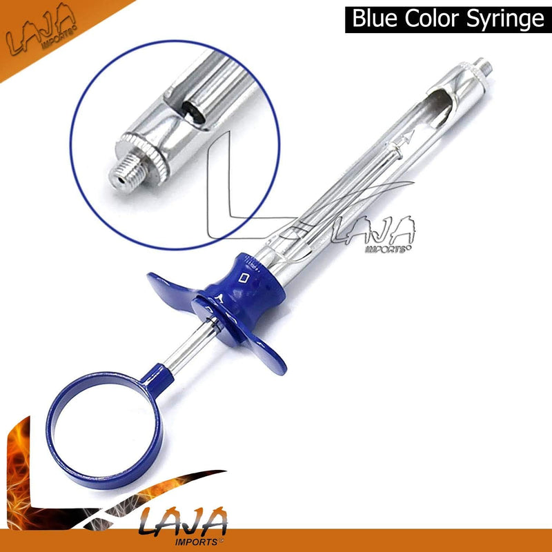 Dental Syringe 1.8Ml Set Of 7 Stainless Steel Dental Instrument (Mix Color ) for Educational Use