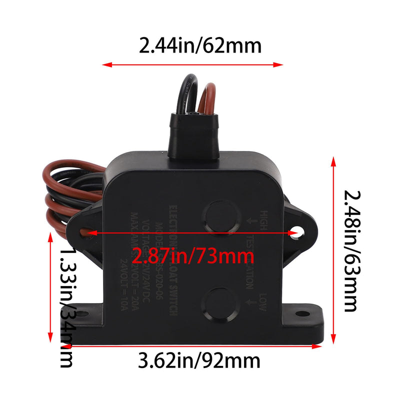 24V Marine Bilge Pump Sensor Automatic Alarm Water Level Sensor Switch Ship Yacht Alarm