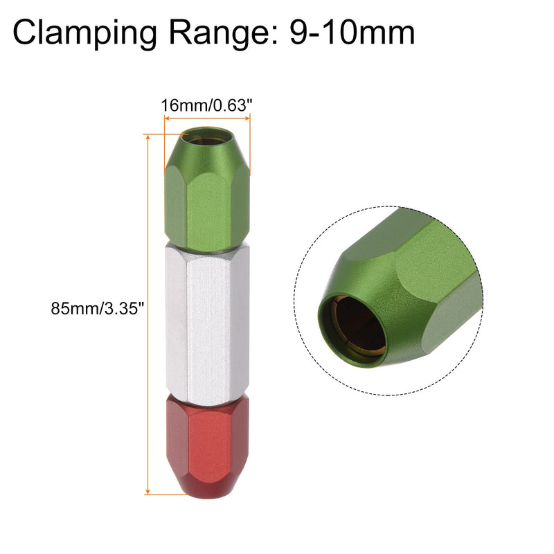 HARFINGTON Aluminum Alloy Pin Gage Handle 9-10mm Clamping Range Go No Double End Gauge Handle Industrial Tools for Plug Gage