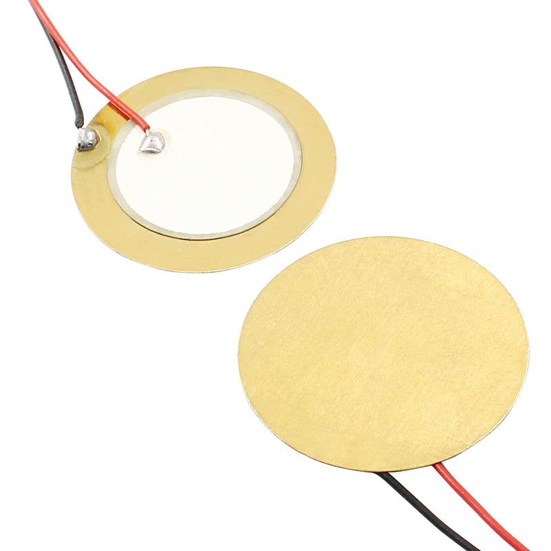 20Pcs 27mm Piezo Discs with 3.81" Leads Mic Drum Trigger Acoustic Pickup CBG Guitar Piezo Amplifiers Discs Transducer