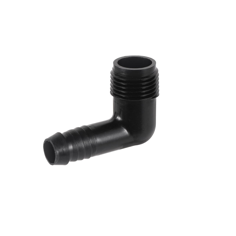 10pc Drip Irrigation Adapter 1/2"X1/2" 90-Degree Elbow NPT Male Pipe Fitting (1/2 male to 1/2 tubing) 1/2 male to 1/2 tubing