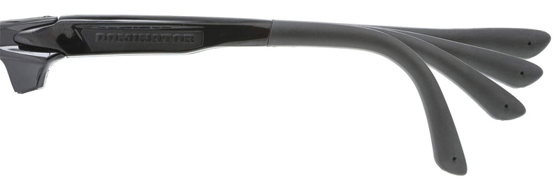 MCR Safety DM1337BZ Black Mirror Polarized Dominator DM3 Safety Glasses with Black Frame Black Mirror Lens Polarized Lens