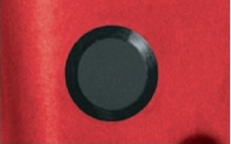 1 3/4" 1.75 inch Flush Mount Black Plastic Body and Sheet Metal Hole Plug Qty 10