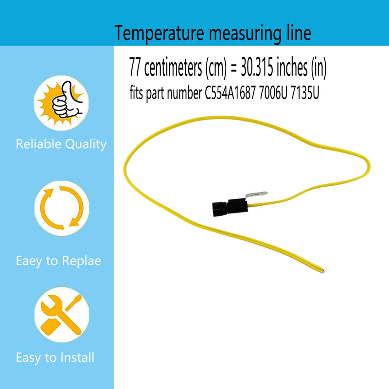 Replacement 30" Temperature measuring line Wire Lead Set Cadmium sulfide flame detector Cad Cell kit 7006U 7135U C554A1687 fits Beckett AF/G, NX, SR, SF/Honeywell120320、124607 、130367