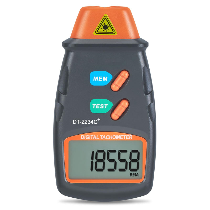 Digital Laser Photo Tachometer Non Contact RPM Tach, Noncontact Laser Photo Sensor with 2.5RPM to 99999 RPM