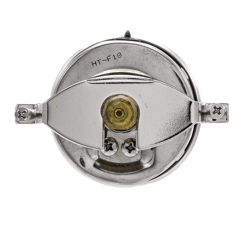 PIC Gauges PRO-203L-254R U-Clamp Panel Mount Glycerin Filled Industrial Pressure Gauge w/ SS Case, Brass Internals, Plastic Lens, 2.5" Dial, 0/5000 psi Range, 1/4" Male NPT