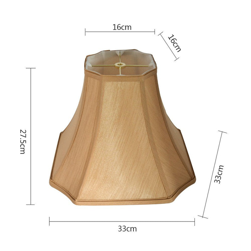 Tootoo Star Antique Octagonal Royal Bell Lamp Shade for Floor Lampshade and Table Lamp,(6.3x6.3) x(13x13) x10.8",Antique Gold (6.3 x 6.3)" x (13 x 13)'' x 10.8"