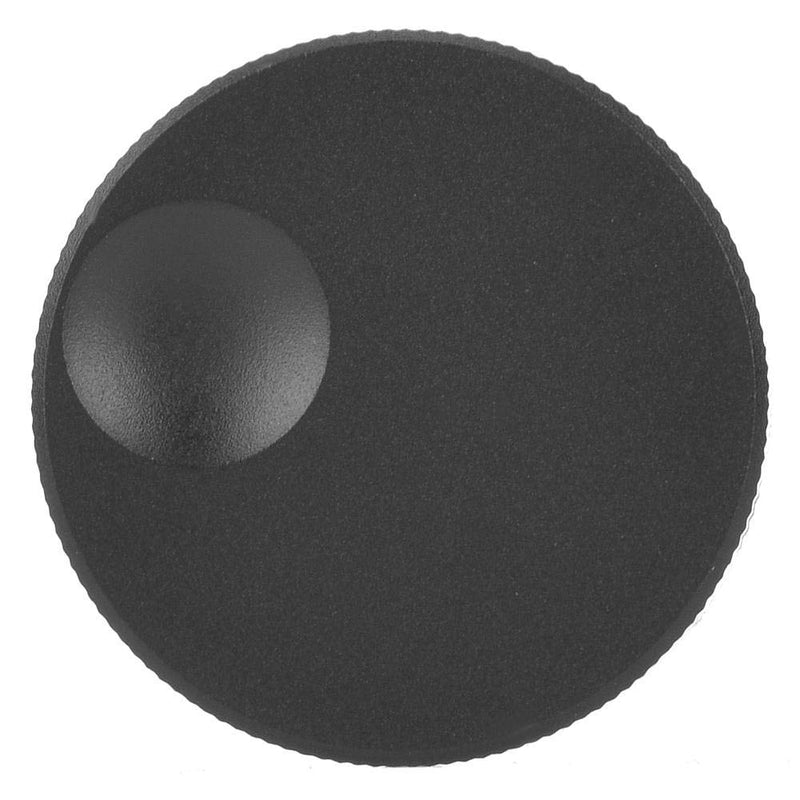 YWBL-WH Volume Control Knob Black Frosted Solid Aluminum Knob for 6mm Potentiometer 32x13mm