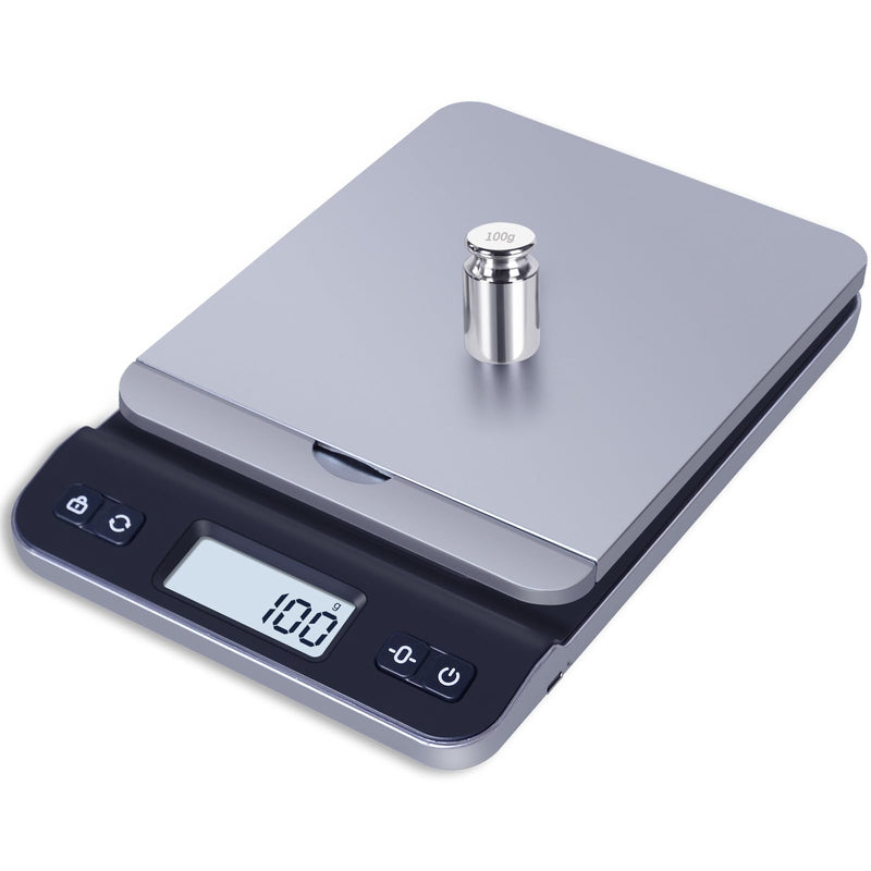 QP Calibration Weights, 100 Gram OIML Class M1 High Precision Scale Weights, Stainless Steel Gram Weights, Chrome Finish, Scale Calibration Weights for Digital Scale, Kitchen Scale, Pocket Scale 100g