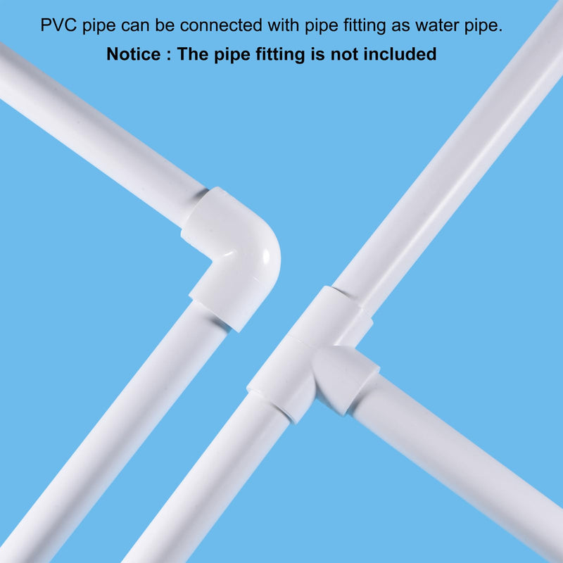 MECCANIXITY 1 1/4 Inch Clear PVC Rigid Tube Round Pipe 25.6mm ID 32mm OD 14" High Impact for Water Pipe, Aquarium, Fish Tank, Greenhouse Garden, Clear 25.6mm x 32mm - NewNest Australia