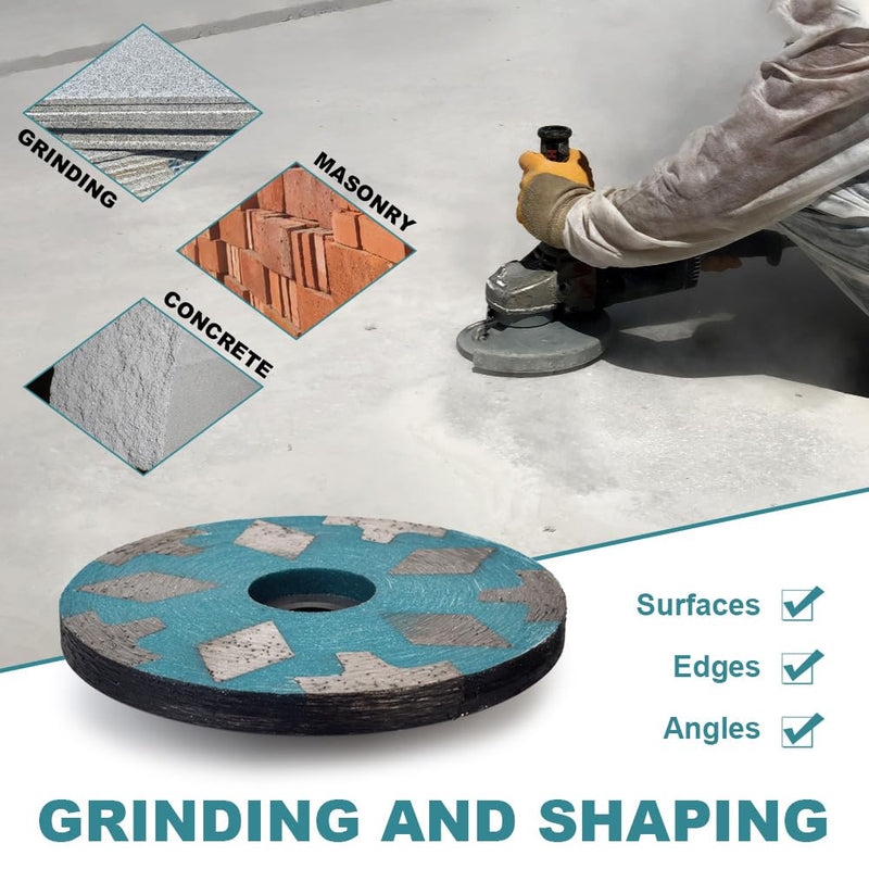 Casaverde 4" Resin Filled Diamond Cup Wheel,Granite Cup Wheels with Coarse Grit for Granite,Marble and Engineered Stone