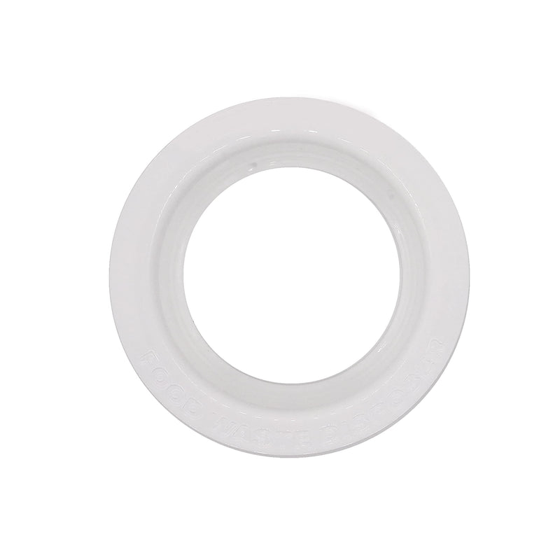 Westbrass CO2196-50 Combo Pack 3-1/2" Post Style Large Kitchen Sink Basket Strainer and Extra-Deep Collar Kitchen Sink Waste Disposal Flange with Stopper, Powder Coat White