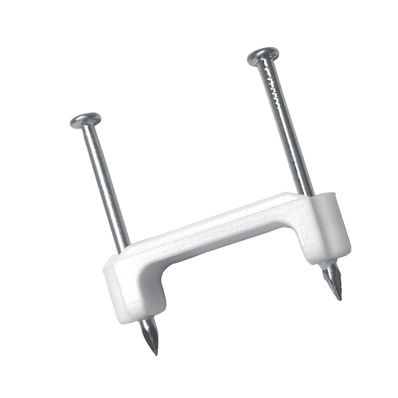 Gardner Bender PS-250N Plastic Cable Staple, ½", Secures: Romex, UF and NM Cable, White