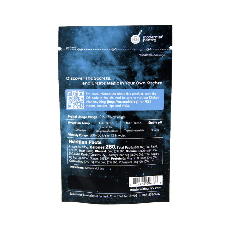 Perfected Sodium Alginate ⊘ Non-GMO Vegan OU Kosher Certified - 50g/2oz