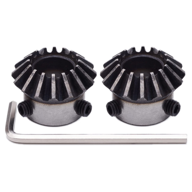 2Pcs Bevel Gear Tapered Bevel Pinion Gear Bevel Gears 1.5 Module for Hardware Mechanical Rotation (16T 12mm Hole) 16T 12mm Hole