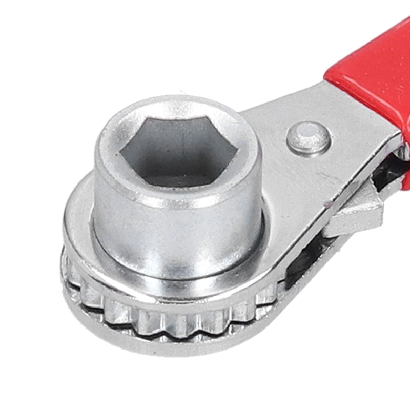 01 Ratchet Wrench, Battery Terminal Ratchet Wrench Non‑conductive Thick Vinyl Handle 5/16in 0.4in Battery Terminal Ratchet Wrench for Home for Car