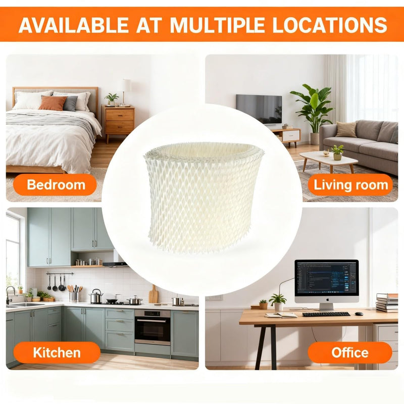 Replacement Humidifier Filter Compatible with Honeywell HC-888N/HC-888, Filter C, HCM-890, HEV-320 Series & Duracraft DCM-200/DH-890, High Absorbency Wicking Filter, Pack of 2 2 Pack