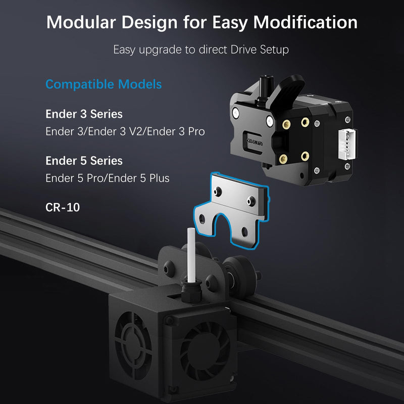 2023 Official Creality Ender 3 Sprite Direct Drive Sprite Extruder Kit, Dual Gear Extruder SE Creality Ender 3/Ender 3 V2/Ender 3 Pro/Ender 5/Ender 5 Pro/5 Plus/CR 10 3D Printers, for Ender Version For Ender 3