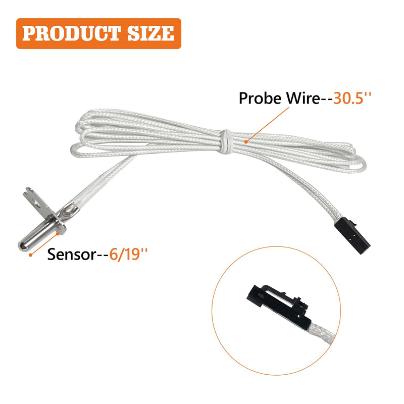 Replacement 9907180092 Temperature Probe, Temp Sensor for Masterbuilt Electric Smokers