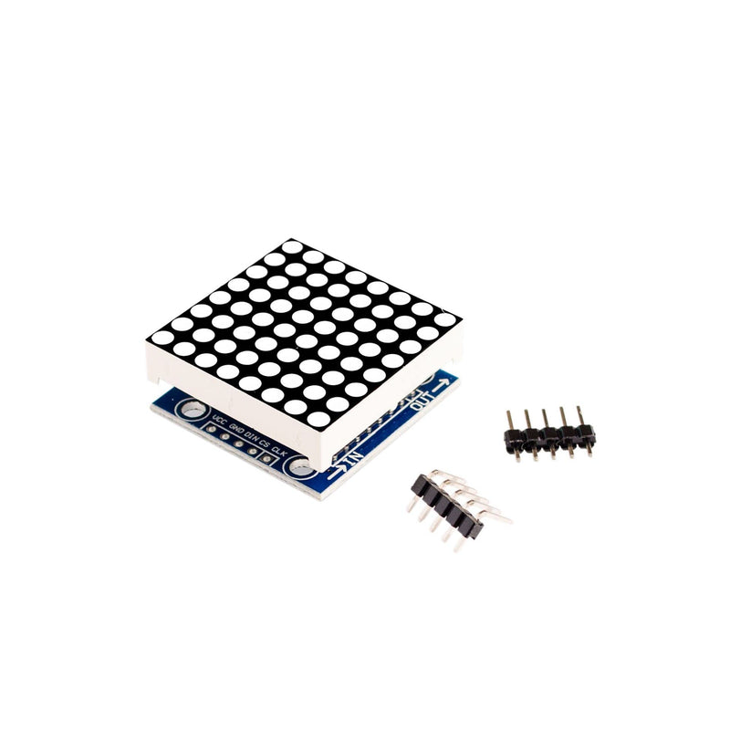 5PCS MAX7219 8x8 Dot Matrix LED Display Module 5V MCU Control MAX7219 8 * 8 LED Dot Matrix DIY Kit (Blue) Blue - NewNest Australia