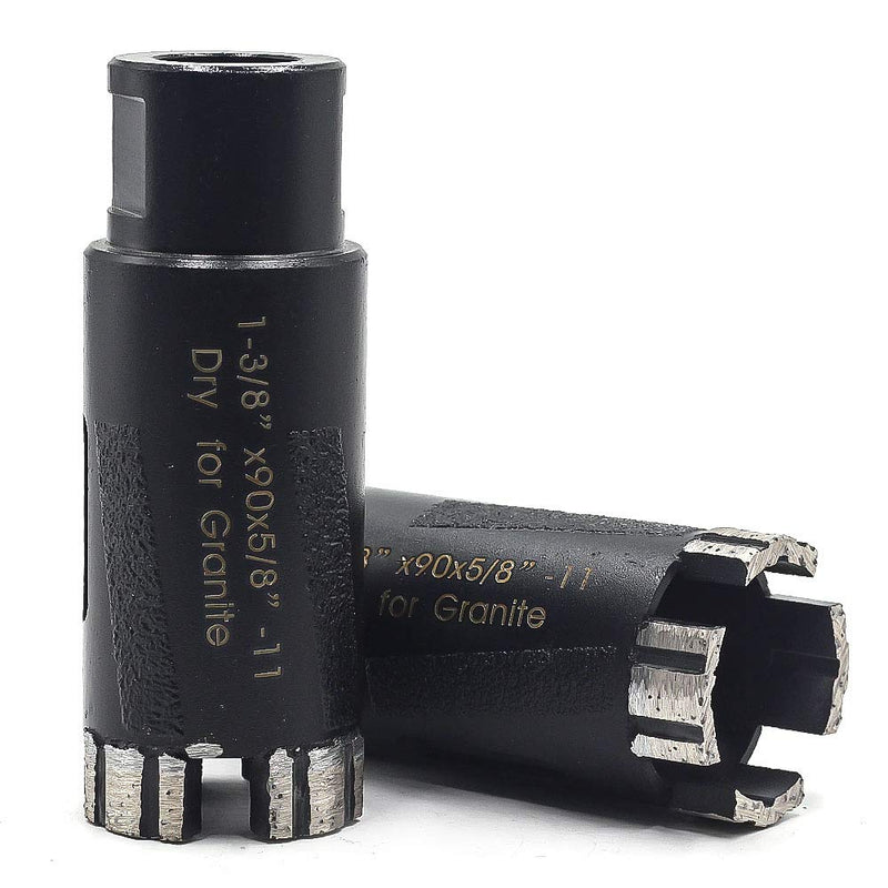 Ostek 1-3/8" Dry Diamond Core Drill Bit 5/8'-11 Thread for Granite 35mm Masonry Coring