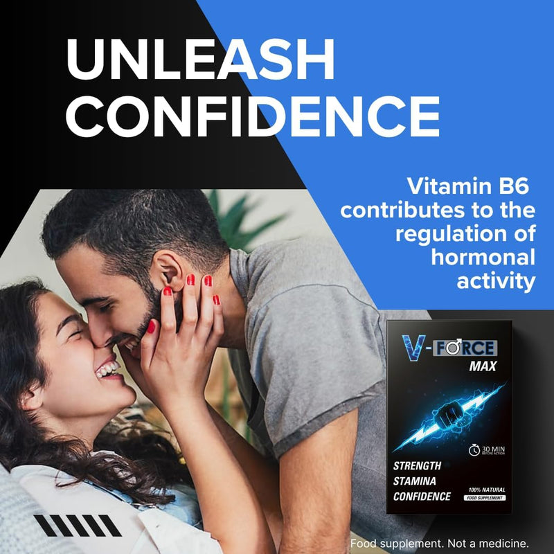 V-Force MAX 20 Tablets – Herbal Supplement for Energy, Focus & Mental Clarity – Supports Stamina & Alertness – Occasional Use for an Active Lifestyle - NewNest Australia