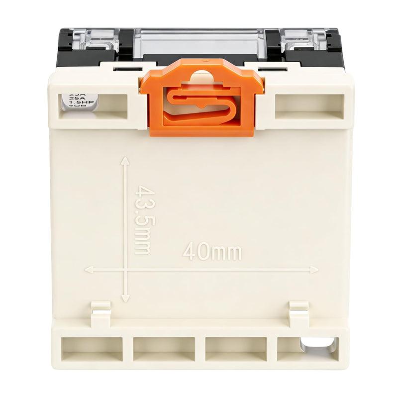 General Purpose Relay, RGF2BD740L, 25A 200-240VAC Coil Voltage, 6Pin Double Pole Single Throw Normally Open Contacts, with LED Indicator Light and Protection Cover, 35mm DIN Rail Mount 1 AC 220V
