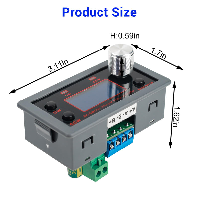 42 57 Stepper Motor Driver Controller Integrated Board Forward/Reverse Pulse Speed Angle Control Module PLC Serial Communication