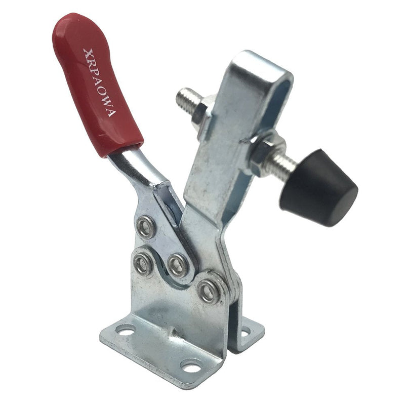 4 PCS Toggle Clamp 201B Hand Tool 198Lbs Holding Capacity Antislip Horizontal Quick Release Heavy Duty