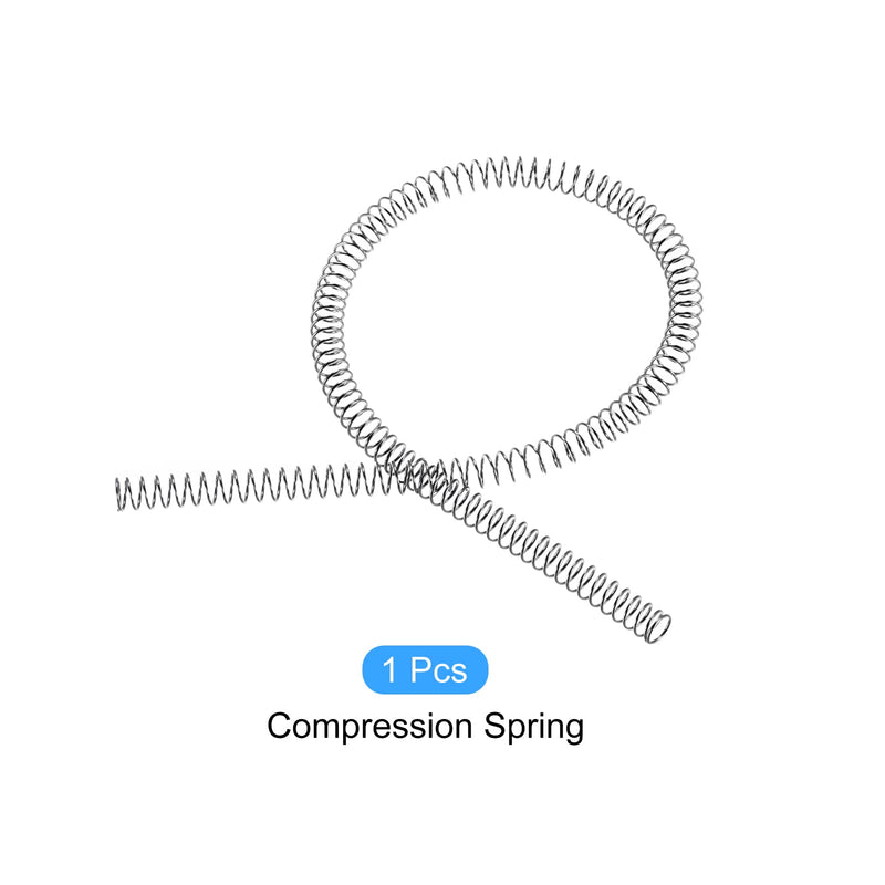METALLIXITY Compression Springs (0.7x5mm OD,305mm Free Length) 304 Stainless Steel Extension Spring - for Shop Home Repairs, DIY Projects, Silver Tone 0.7x5mmx305mm