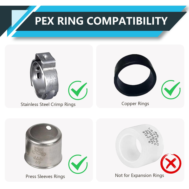 20Pack Seelink 1/2" PEX x 1/2" Female NPT Drop Ear Elbow(PEX1807159-20) 20 1/2"x1/2"