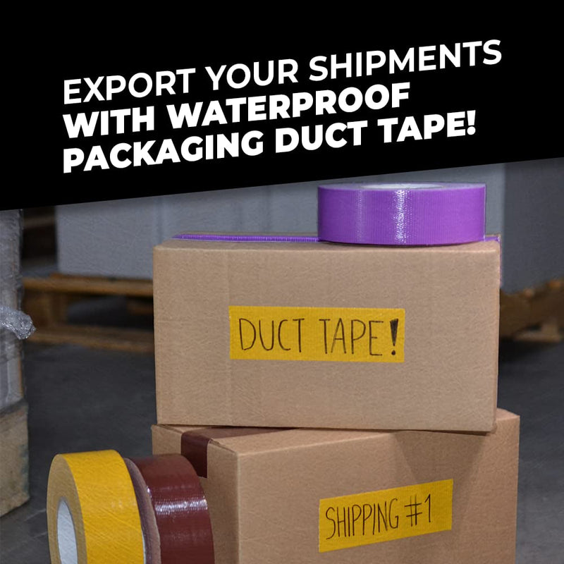 WOD DTC10 Advanced Strength Industrial Grade Black Duct Tape, 1/2 inch x 60 ft. Waterproof, UV Resistant For Crafts & Home Improvement