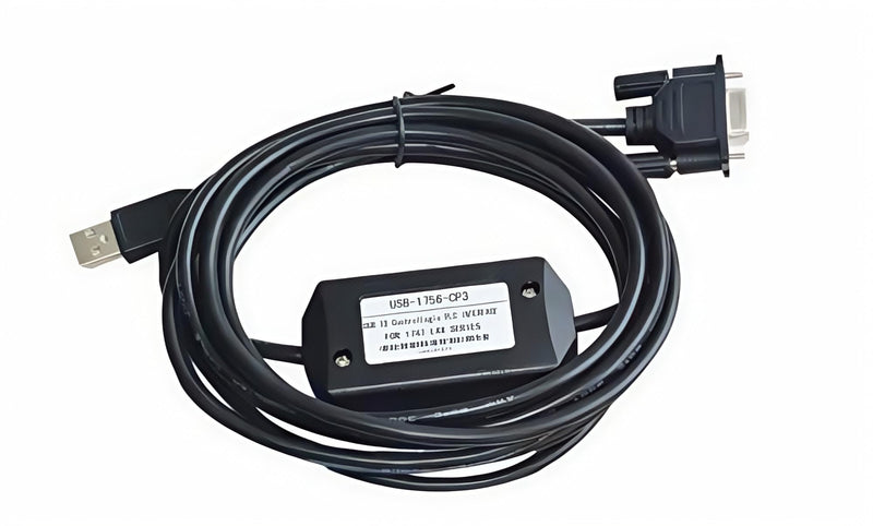 USB Programming Cable for Allen Bradley PLC ControlLogix Series, for USB-1756-CP3 Replacement, 6 FT, Black