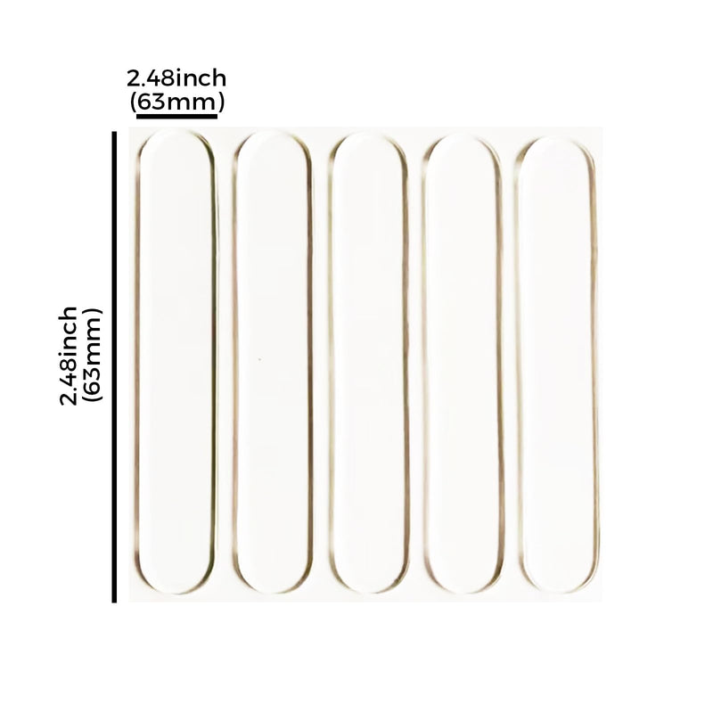 100Pcs Door Slam Stopper Preventer,Self Adhesive Rubber Bumper Strip,Used for soundproofing, buffering, and protecting furniture, suitable for household wall doors, bathroom covers, and table corners.