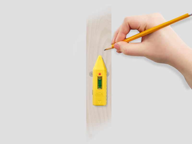 Jokari Mag Stud Finder™ - Magnetic Stud Detector with Indicator Light, Built-in Level, and Magnet for Hanging Frames, Shelves, and TV Mounting on Drywall
