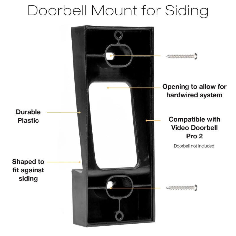 EXCELLO GLOBAL PRODUCTS Video Doorbell Pro Siding Mount