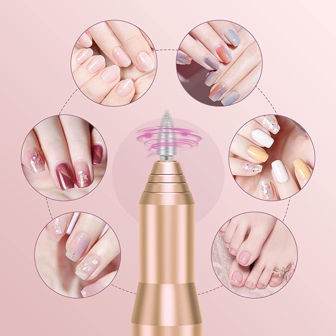 Electric Nail Clippers Gel Nail Acrylic Nail Removal Professional Electric Nail File Speed Adjustable 11 in 1 Nail Art and Pedicure Set for Beginners and Professionals - NewNest Australia