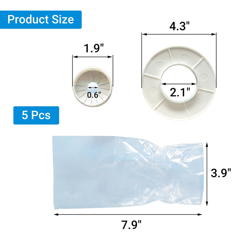 Shadowless Lamp Handle Cover Protector for Operating Room, Surgical Light Handle Sleeve for Clinic, Dental, Beauty Care, Disposable Sterile Individual Packaging, 5 PCS (B 5) B-5